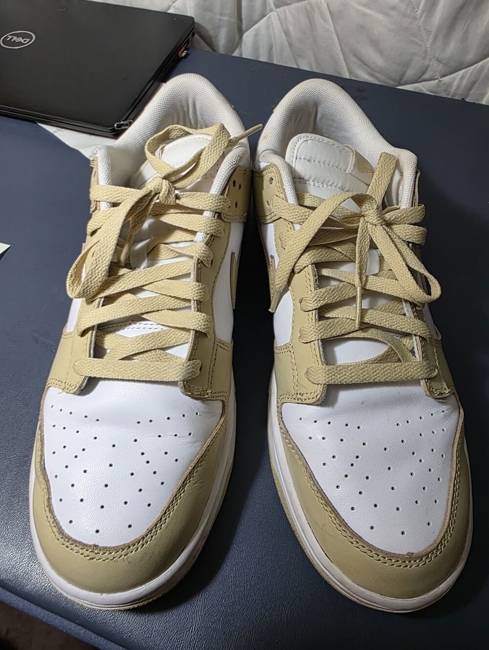 Nike Dunk Low "Team Gold", Size 10 Men's Low-Top Athletic Sneakers